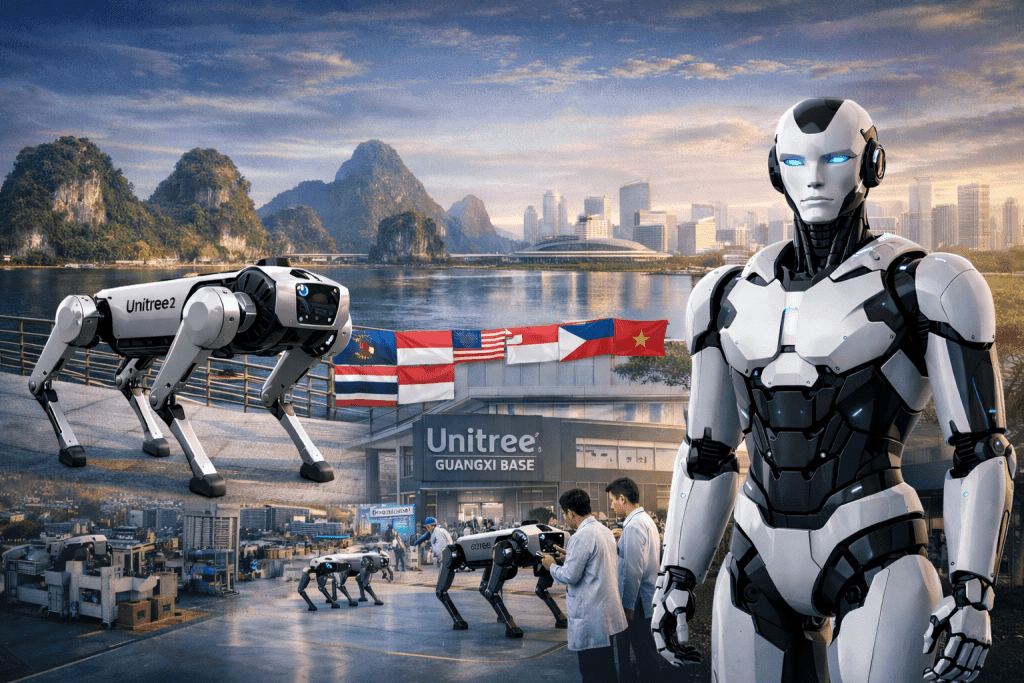 Unitree ใช้กว่างซีเป็นฐานบุกตลาดอาเซียน เปิดแผนหุ่นยนต์ฮิวมานอยด์คิดเองได้ในปี 2026
