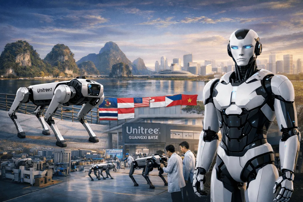 Unitree ใช้กว่างซีเป็นฐานบุกตลาดอาเซียน เปิดแผนหุ่นยนต์ฮิวมานอยด์คิดเองได้ในปี 2026