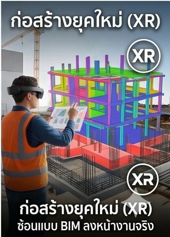 โดรนและ VR/MR Integration ในงานก่อสร้าง