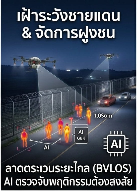 เฝ้าระวังชายแดนและจัดการฝูงชน