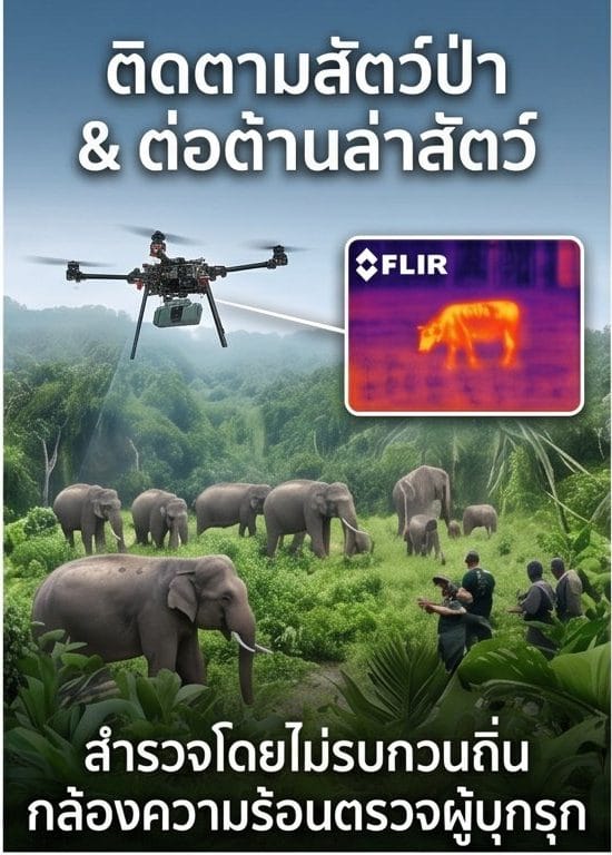 ติดตามสัตว์ป่าและต่อต้านการล่าผิดกฎหมาย
