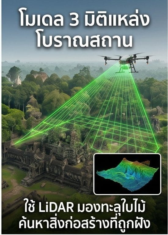 โมเดล 3 มิติแหล่งโบราณสถาน