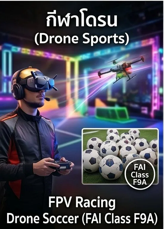 กีฬาโดรน FPV Racing และ Drone Soccer