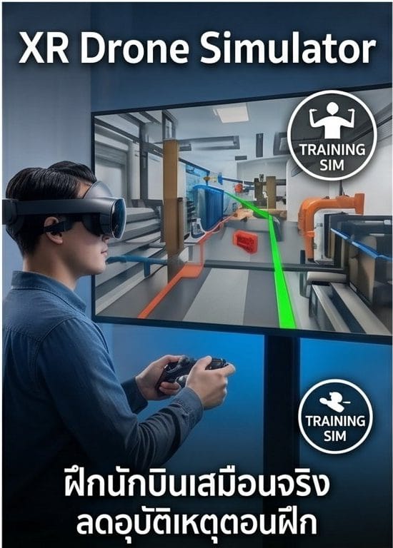 XR Drone Simulator การฝึกนักบิน