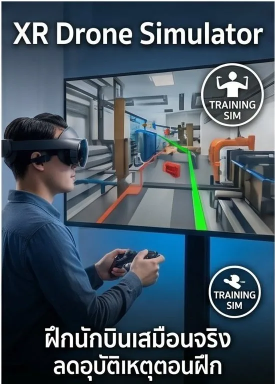 XR Drone Simulator การฝึกนักบิน