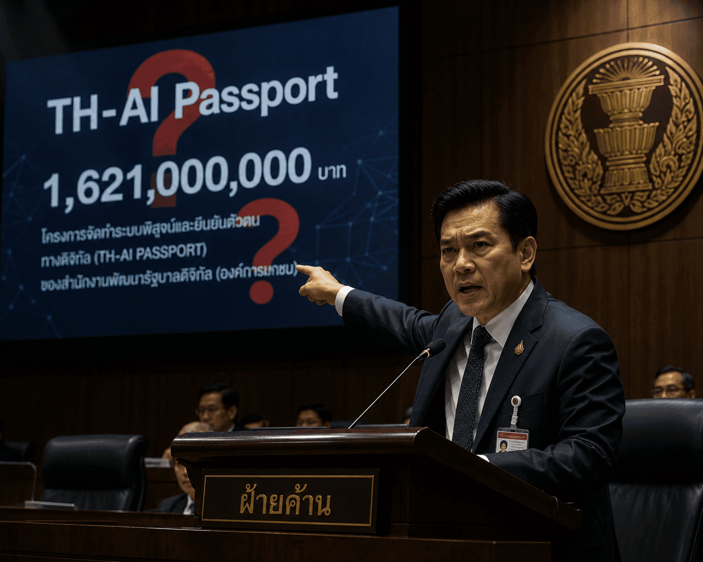 ภาพจำลองการอภิปรายในสภา
