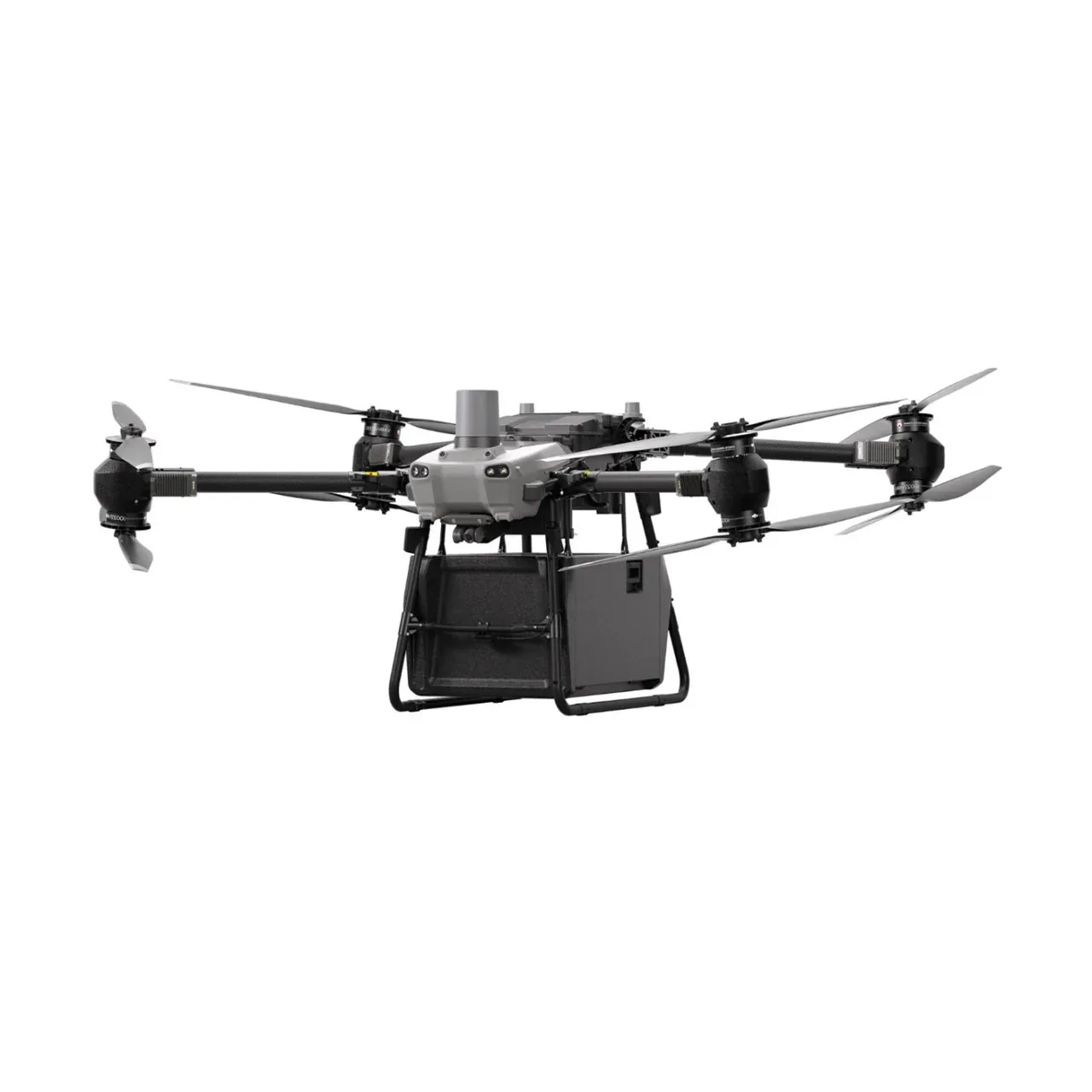 DJI FlyCart 100 พร้อมกล่องบรรทุกสัมภาระด้านล่างลำตัว