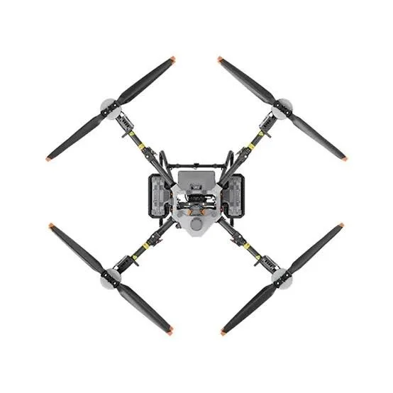 DJI FlyCart 100 มุมมองด้านบน แสดงการจัดวางแขนและใบพัด