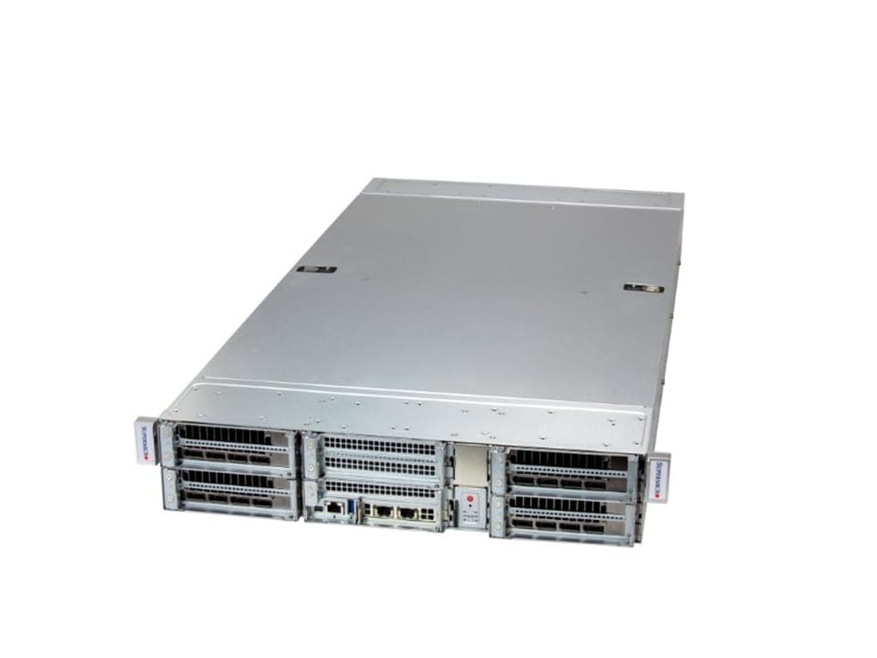 Supermicro 2U air-cooled system with dual NVIDIA Vera CPUs (ARS-222GL-NR)