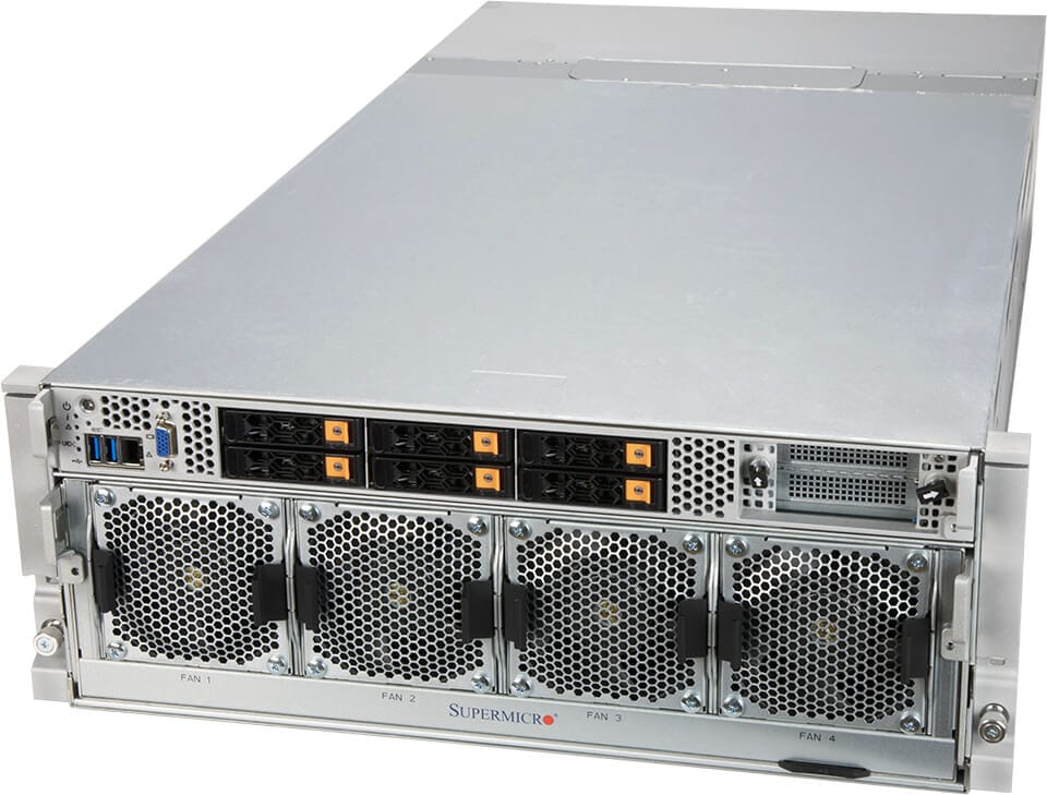 Supermicro DP Intel system with NVIDIA HGX A100 8-GPU and 3000W Power Supplies (SYS-420GP-TNAR+-US)