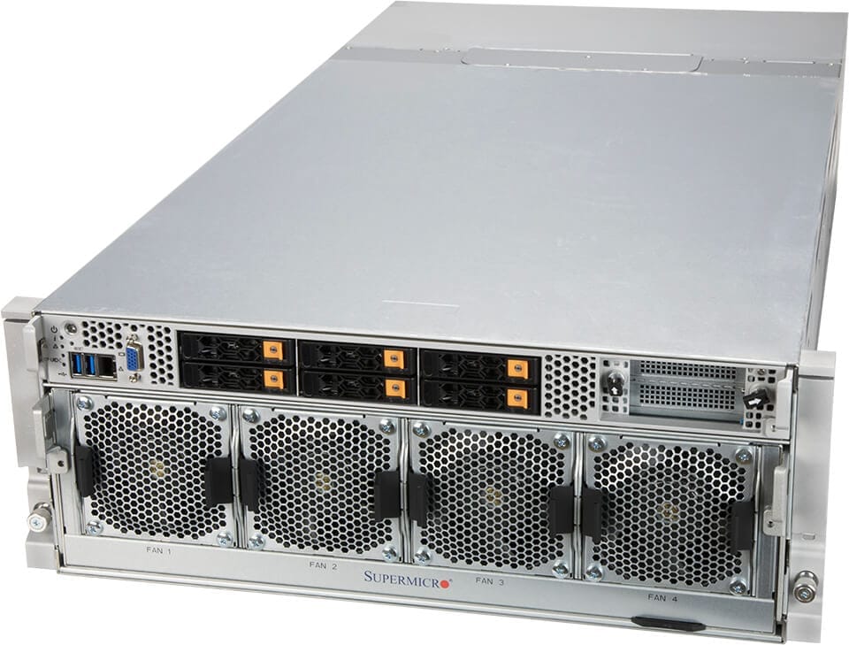 Supermicro DP Intel System with NVIDIA HGX A100 8-GPU and 3000W Power Supplies (SYS-420GP-TNAR+)