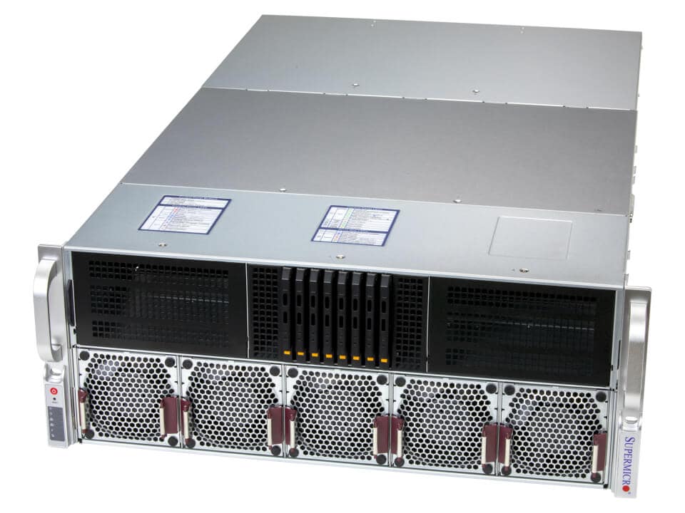 Supermicro DP Intel 4U Dual-Root PCIe GPU System with up to 8 GPUs (Gold Series SYS-422GA-NRT)