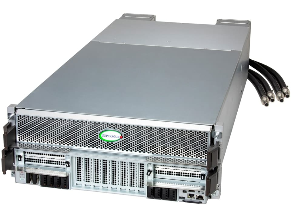 Supermicro DP Intel 4U Liquid-Cooled System with NVIDIA HGX B200 8-GPU (SYS-422GS-NBRT-LCC)