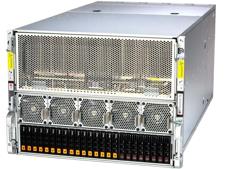 Supermicro DP Intel 8U System with AMD MI300X 8-GPU and Rear I/O (SYS-821GE-TNMR2)