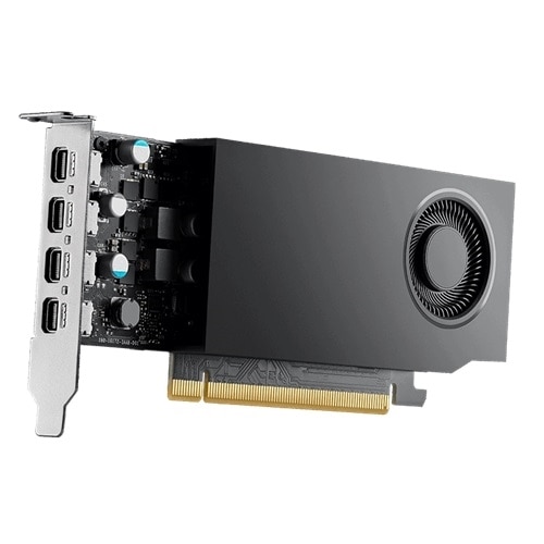 Dell NVIDIA RTX A1000, 8 GB GDDR6, half height, PCIe 4.0×8, 4 mDP Graphics Card