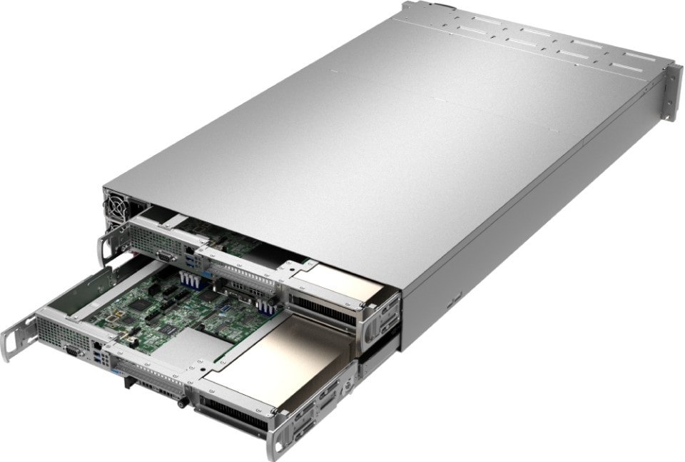 Supermicro 2U 2-Node System with UP AMD and Up to 3 GPUs per Node (AS -2114GT-DPNR)