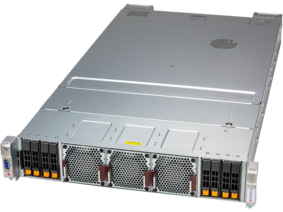 Supermicro 2U Liquid Cooled System with Quad AMD Instinct MI300A Accelerators (AS -2145GH-TNMR-LCC)