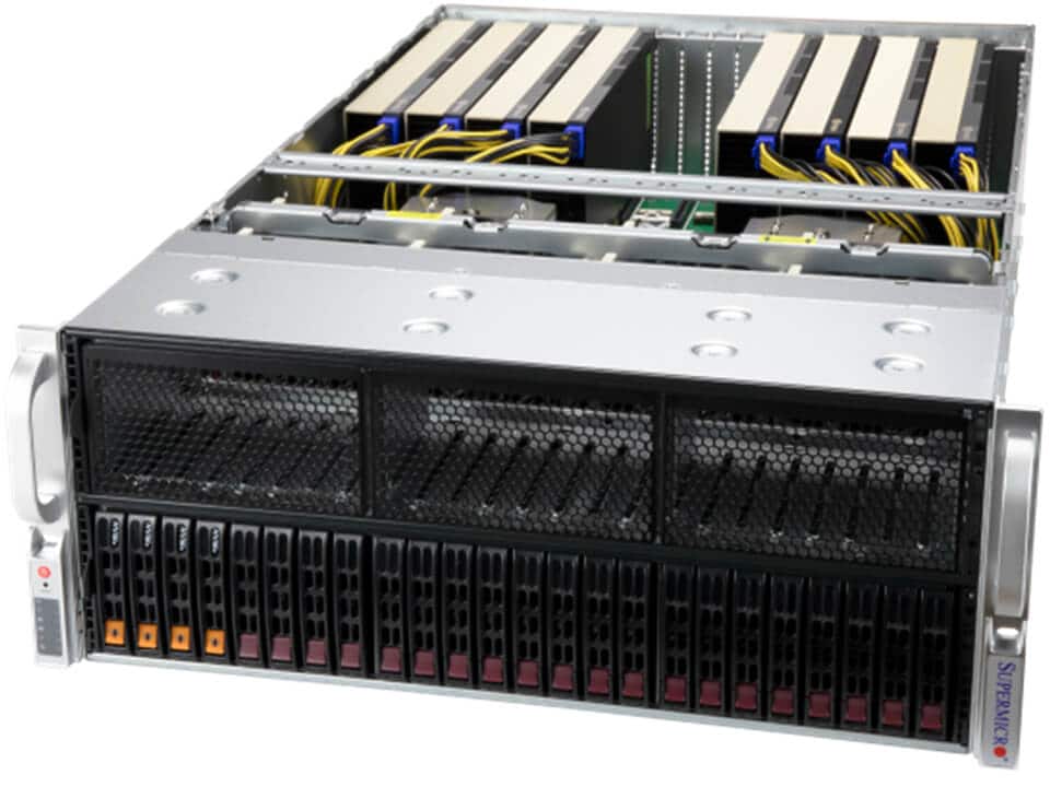 Supermicro DP AMD 4U System with up to 8 PCIe Direct-Connect GPUs (AS -4125GS-TNRT)